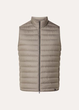 Boggi Milano Heren Bodywarmer met ritszakken in de kleur Zand