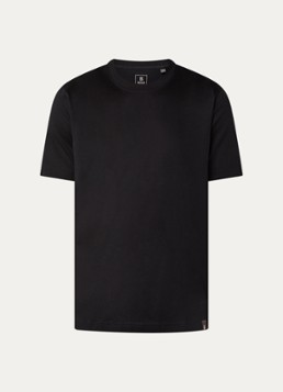 Boggi Milano Heren T-shirt met stretch in de kleur Zwart
