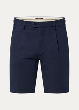 Boggi Milano Heren Slim fit korte broek met steekzakken in de kleur Donkerblauw