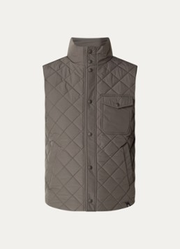 Boggi Milano Heren Bodywarmer met quiltpatroon in de kleur Donkergroen