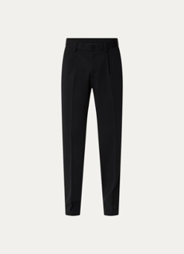Boggi Milano Heren Slim fit pantalon in wolblend met steekzakken in de kleur Zwart
