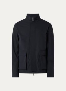 Boggi Milano Heren Windjack met klepzakken in de kleur Donkerblauw