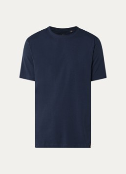 Boggi Milano Heren T-shirt met ronde hals in de kleur Donkerblauw