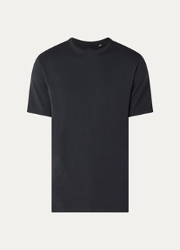 Boggi Milano Dames T-Shirt met ronde hals in de kleur Zwart