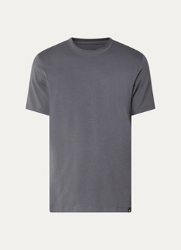 Boggi Milano Heren T-shirt met ronde hals in de kleur Donkergrijs