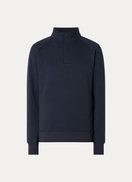 Boggi Milano Heren Schipperstrui met ritszakken in de kleur Donkerblauw