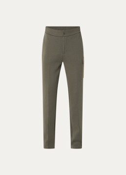 Boggi Milano Heren Straight fit joggingbroek met steekzakken in de kleur Bronsgroen