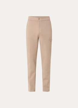 Boggi Milano Heren Slim fit joggingbroek met klepzakken in de kleur Camel