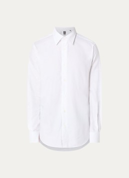 Boggi Milano Heren Regular fit overhemd in de kleur Wit