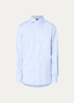 Boggi Milano Heren Regular fit overhemd in de kleur Lichtblauw