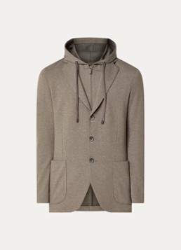Boggi Milano Heren Regular fit colbert van jersey met uitneembare voering in de kleur Beige