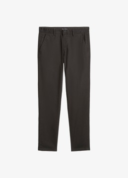 Marc O'Polo Heren Stig shaped fit chino met stretch in de kleur Lichtgrijs