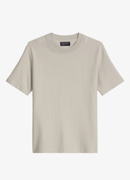 Marc O'Polo Heren T-shirt met logo in de kleur Grey Kit-0922 / Grijs