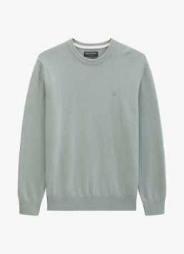 Marc O'Polo Heren Pullover in wolblend in de kleur Mint