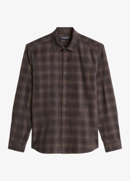 Marc O'Polo Heren Regular fit overhemd met ruitdessin in de kleur Donkerbruin