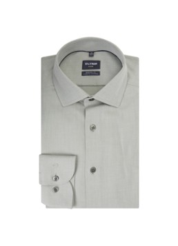 Olymp Heren Regular fit overhemd met cut away kraag in de kleur Olijfgroen, maat: 38