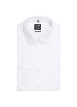 Olymp Heren Modern fit overhemd met borstzak in de kleur Wit, maat: 38