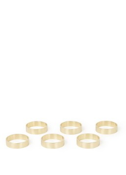 Broste Copenhagen Servet ring set van 6 Goud - Deal