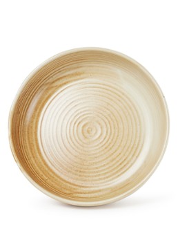 HKliving Rustic diep bord 22 cm Zand - Deal