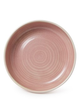 HKliving Rustic diep bord 21 cm Zalmroze - Deal