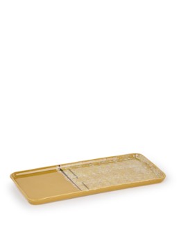 HKliving 70's Sunbeam dienblad 31,5 x 13,5 cm Mosterd - Deal