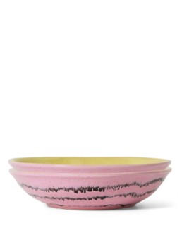 HKliving Diep bord 21 cm set van 2 Roze - Deal