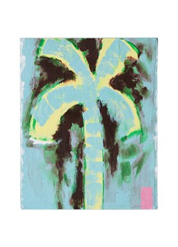 HKliving Pocket Exhibit: Palmate wandelement 20 x 16 cm Blauw - Deal