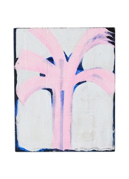 HKliving Pocket Exhibit: Palmlines wandelement 16 x 13 cm Roze - Deal