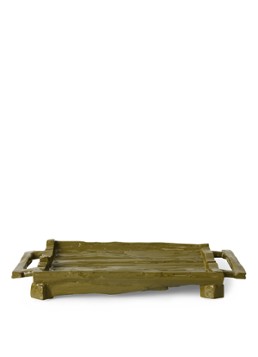 HKliving Teun Zwets serveerschaal 53 x 25 cm Mosgroen - Deal