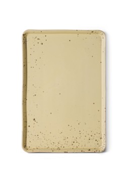 HKliving 70s Ceramics Grit serveerschaal 22,5 x 33 cm Vanillegeel - Deal