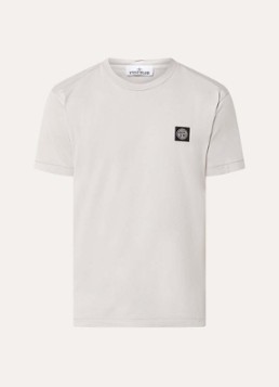 Stone Island Heren 11002 T-shirt met logo in de kleur Grijs, maat: S