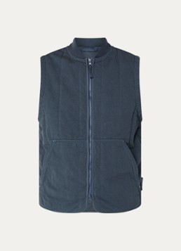 Stone Island Heren S0F34 bodywarmer met quilt patroon in de kleur Indigo, maat: XL