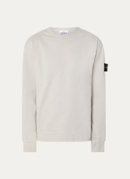 Stone Island Heren S0B50 Longsleeve met logo in de kleur Lichtgrijs, maat: S