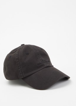 Stone Island Heren S0106 pet met logoborduring in de kleur Zwart, maat: OS