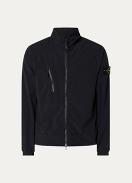 Stone Island Heren S0375 jack met borstzak en logo in de kleur Zwart, maat: M