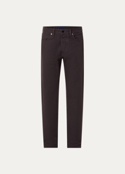 Stone Island Heren S0J24 straight fit jeans met gekleurde wassing en steekzakken in de kleur Aubergine, maat: 34