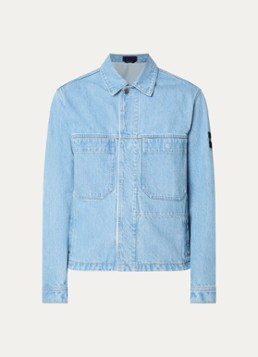 Stone Island Heren S0J33 spijkerjas met logo en steekzakken in de kleur Lichtblauw, maat: S