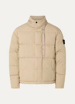 Stone Island Heren S0462 jack met donsvulling en steekzakken in de kleur Beige, maat: S