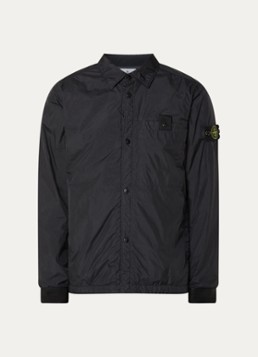Stone Island Heren S0A23 jack met logo en steekzakken in de kleur Zwart, maat: XL