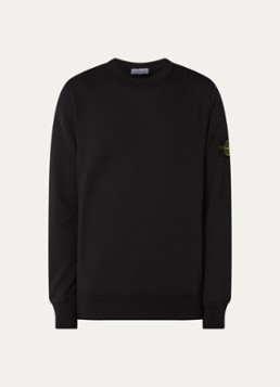 Stone Island Heren S0051 sweater met logo in de kleur Zwart, maat: XL