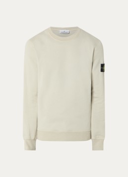 Stone Island Heren S0051 sweater met logo in de kleur Lindegroen, maat: S
