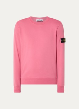 Stone Island Heren S0051 sweater met logo in de kleur Roze, maat: L