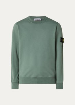Stone Island Heren S0051 sweater met logo in de kleur Zeegroen, maat: XXL