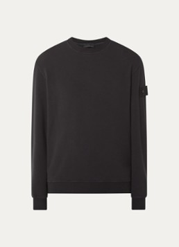 Stone Island Heren S0F53 sweater met logo in de kleur Zwart, maat: XL