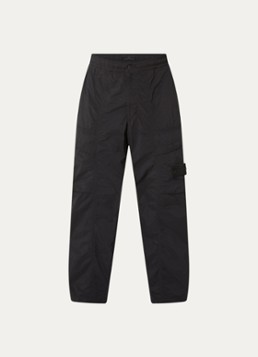 Stone Island Heren S00F6 loose fit cargobroek met steekzakken in de kleur Zwart, maat: 30