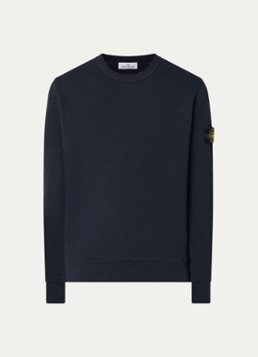 Stone Island Heren S0472 sweater met logo in de kleur Donkerblauw, maat: L