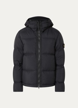 Stone Island Heren S0483 puffer jacket met donsvulling en afneembare capuchon in de kleur Zwart, maat: XXL
