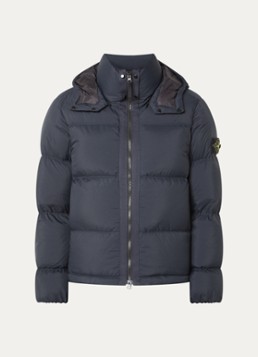 Stone Island Heren S0483 puffer jacket met donsvulling en afneembare capuchon in de kleur Donkerblauw, maat: XXL