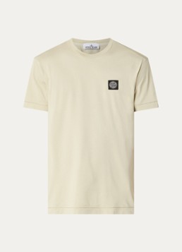 Stone Island Heren S0013 T-shirt met logo in de kleur Zand, maat: S