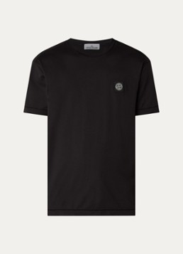 Stone Island Heren S0013 T-shirt met logo in de kleur Donkerblauw, maat: S
